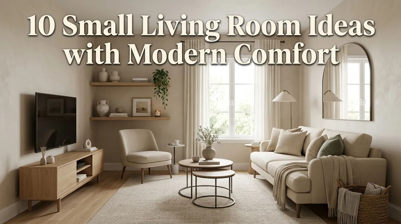 Small Living Room Ideas with Modern Comfort