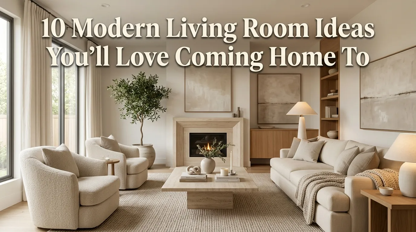 10 Modern Living Room Ideas You'll Love Coming Home To