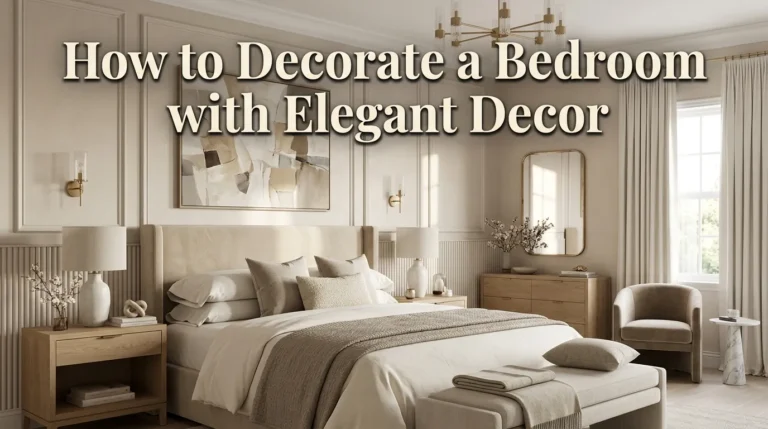 How to Decorate a Bedroom with Elegant Decor