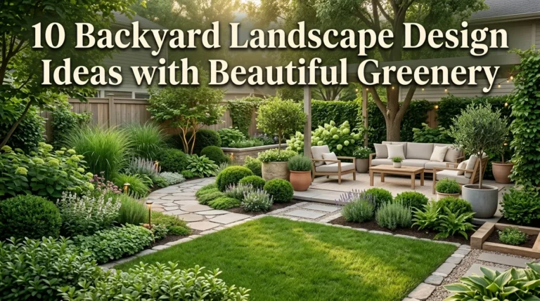 10 Backyard Landscape Design Ideas with Beautiful Greenery