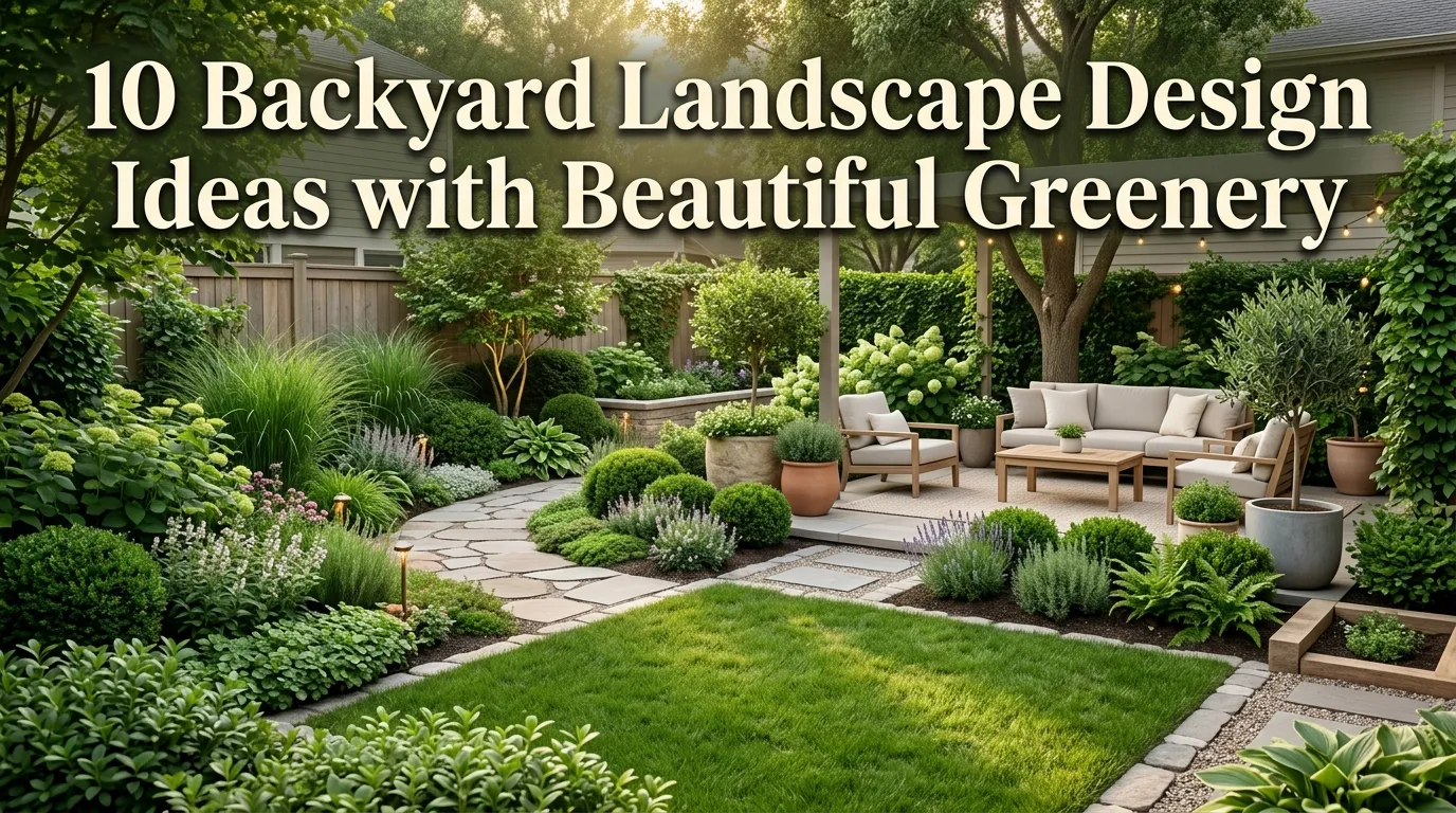 10 Backyard Landscape Design Ideas with Beautiful Greenery