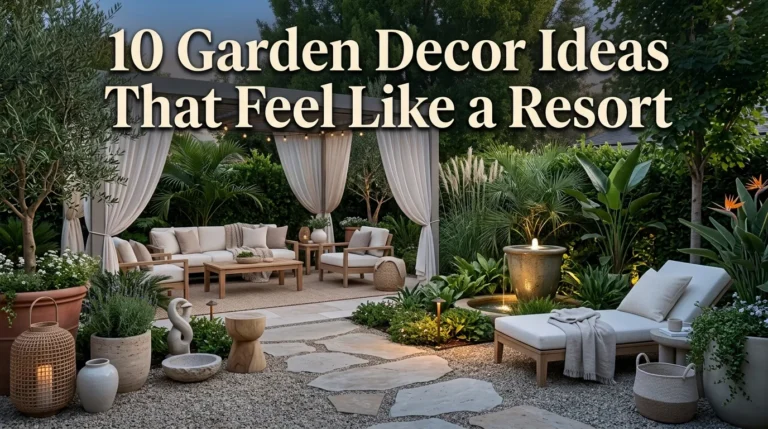 10 Garden Decor Ideas That Feel Like a Resort