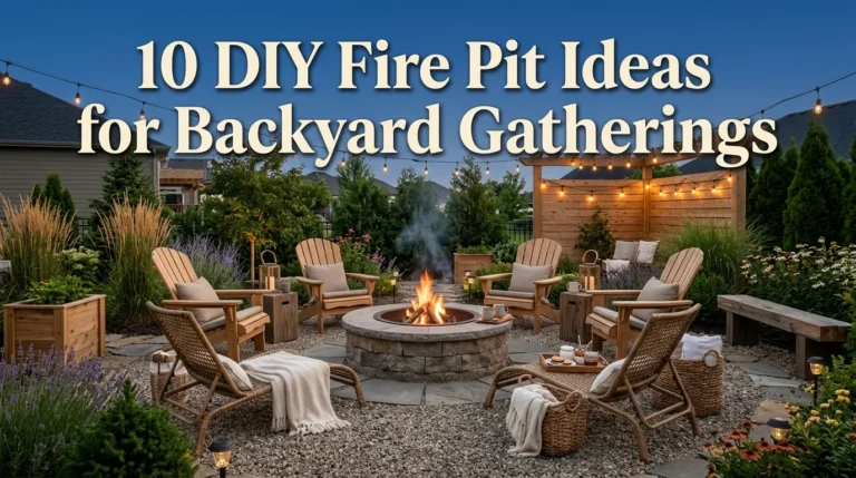 10 DIY Fire Pit Ideas for Backyard Gatherings