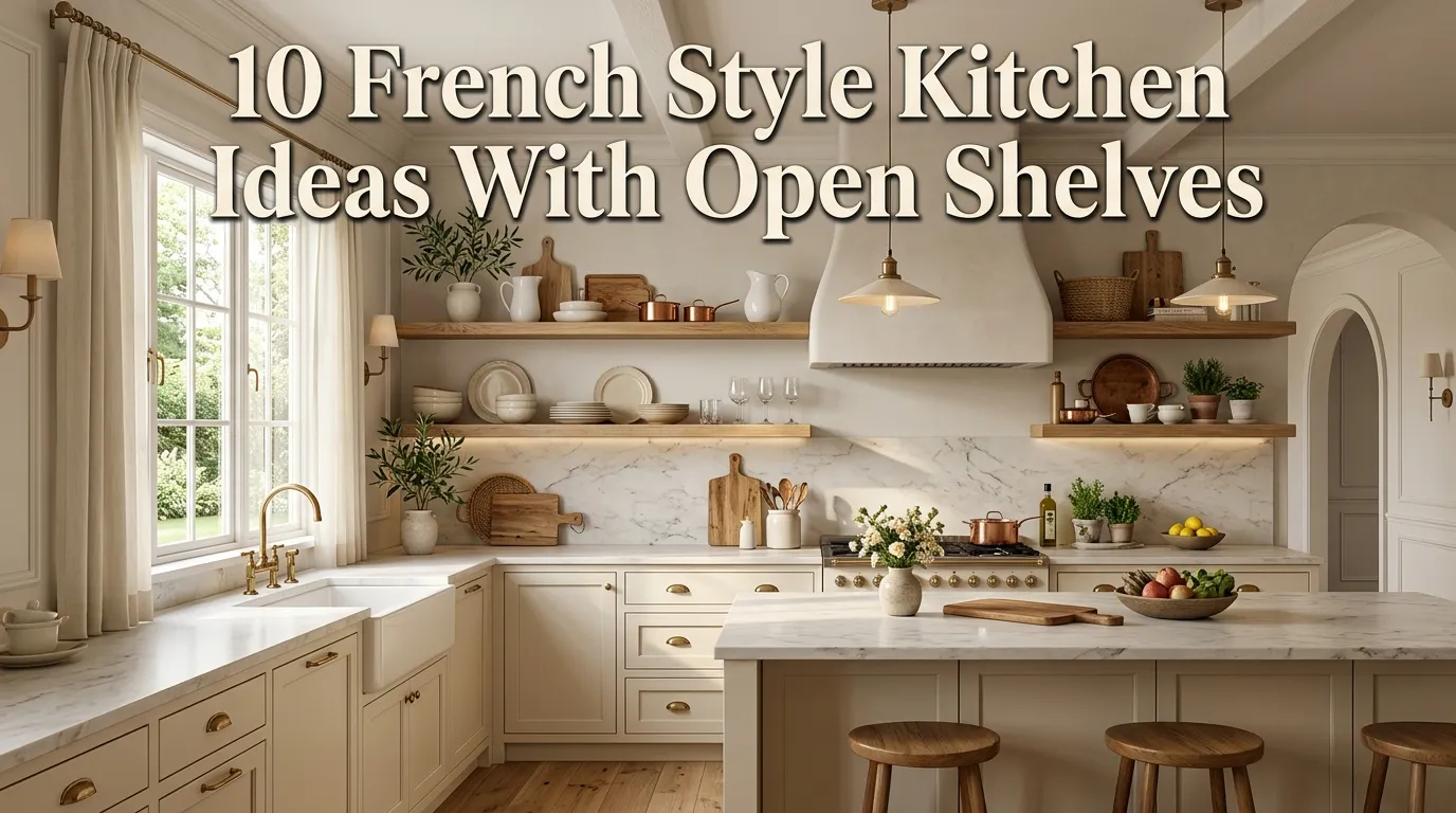 10 French Style Kitchen Ideas With Open Shelves