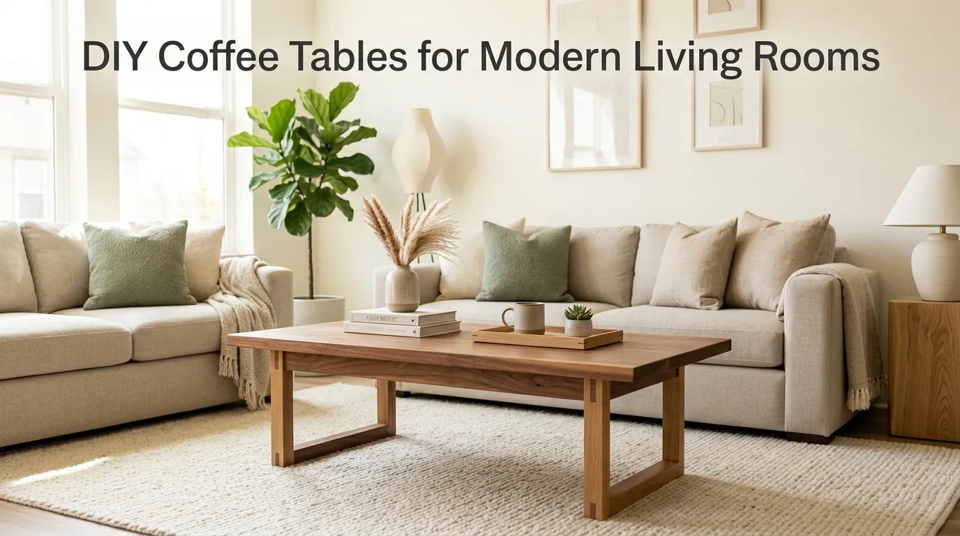 10 DIY Coffee Tables for Modern Living Rooms