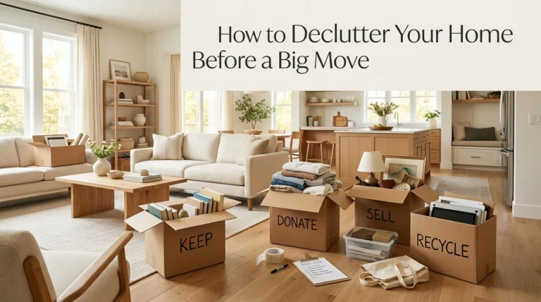 How to Declutter Your Home Before a Big Move