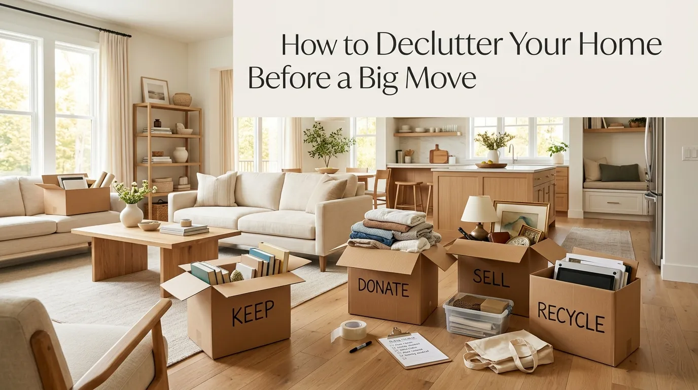 How to Declutter Your Home Before a Big Move