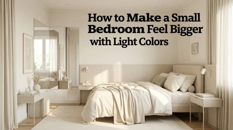 How to Make a Small Bedroom Feel Bigger with Light Colors