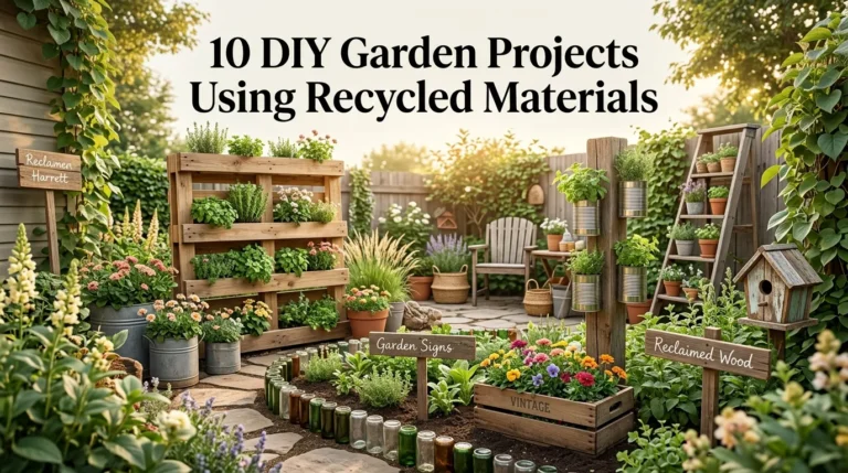 10 DIY Garden Projects Using Recycled Materials